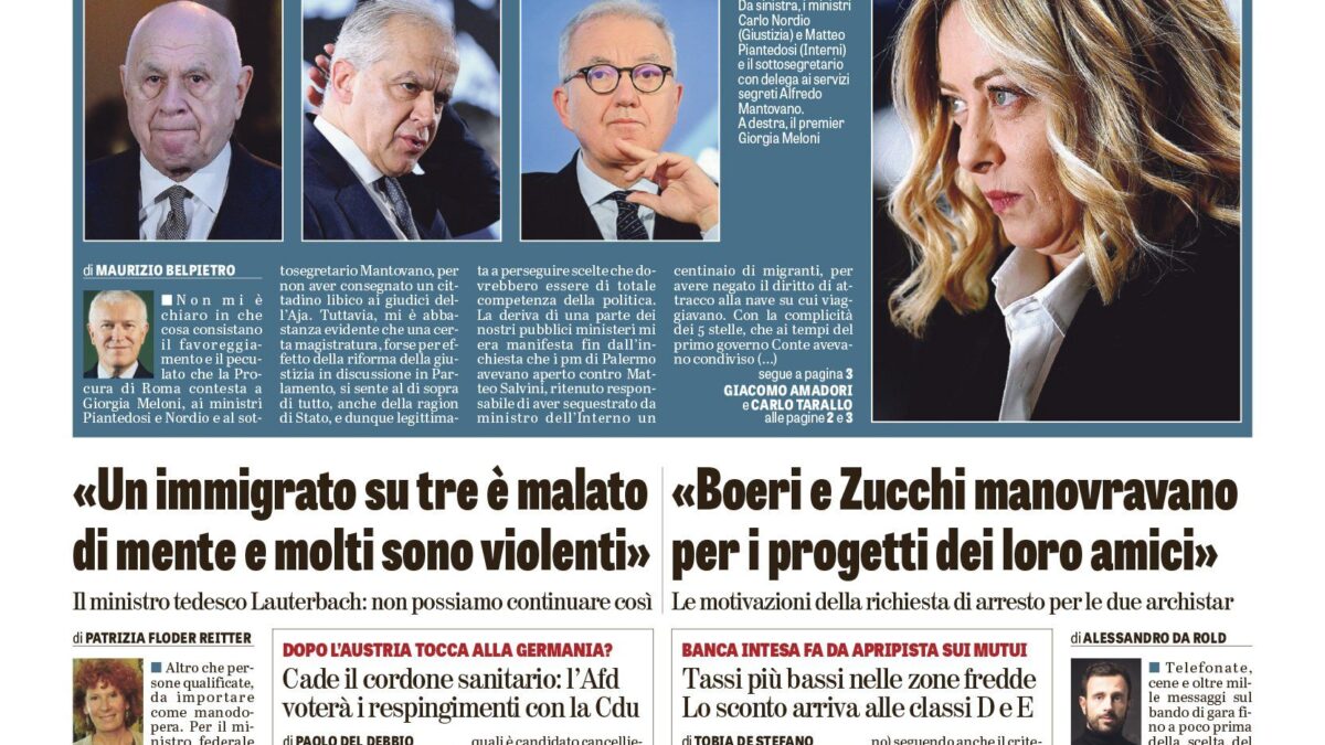 Oggi in edicola