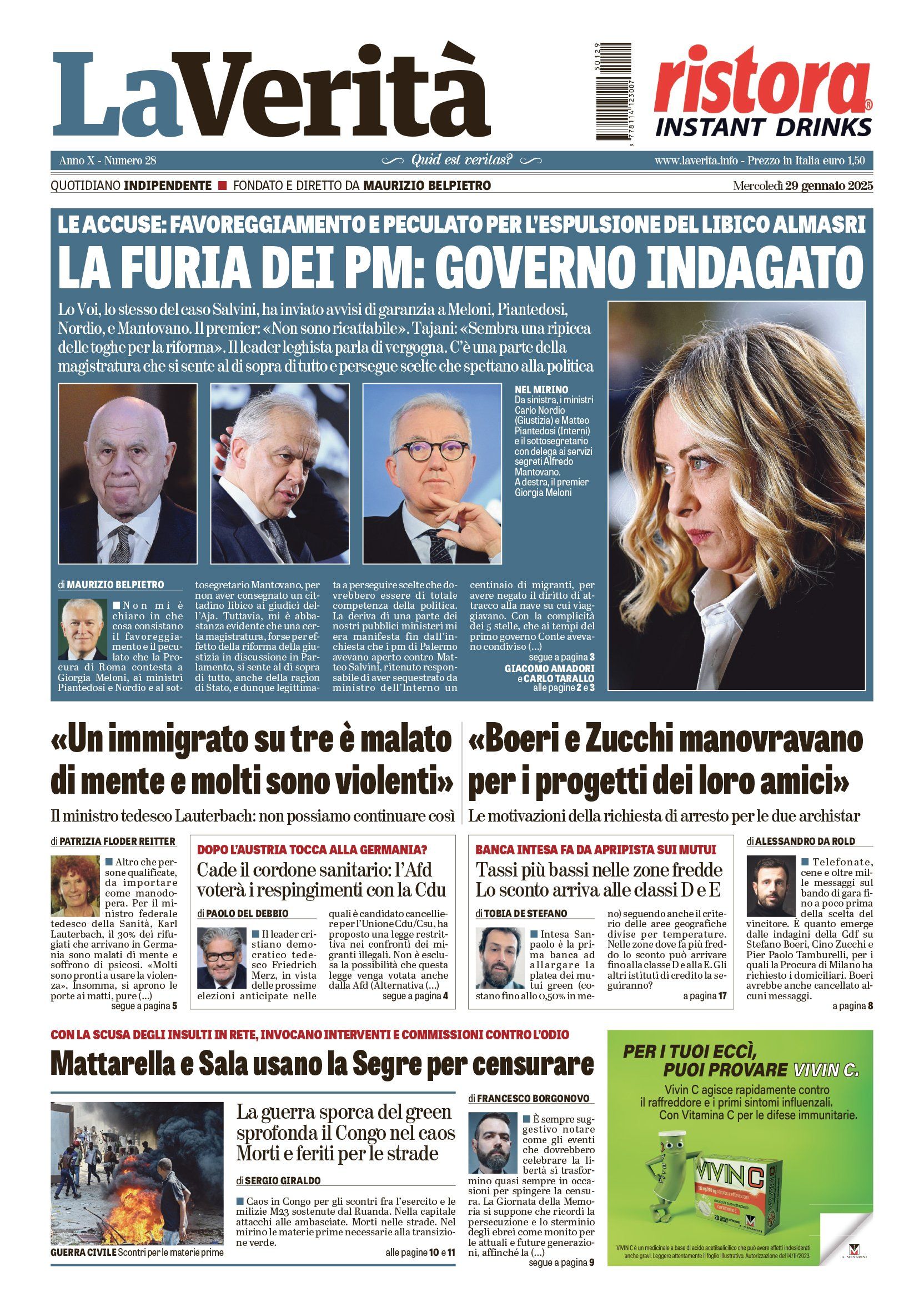 Oggi in edicola