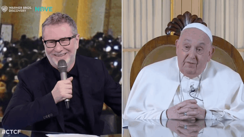 Il Papa da Fazio a promuovere il libro e santificare il socio di Casarini