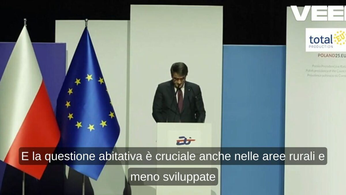 Casa, Fitto: «In preparazione il primo piano europeo per alloggi a prezzi accessibili»