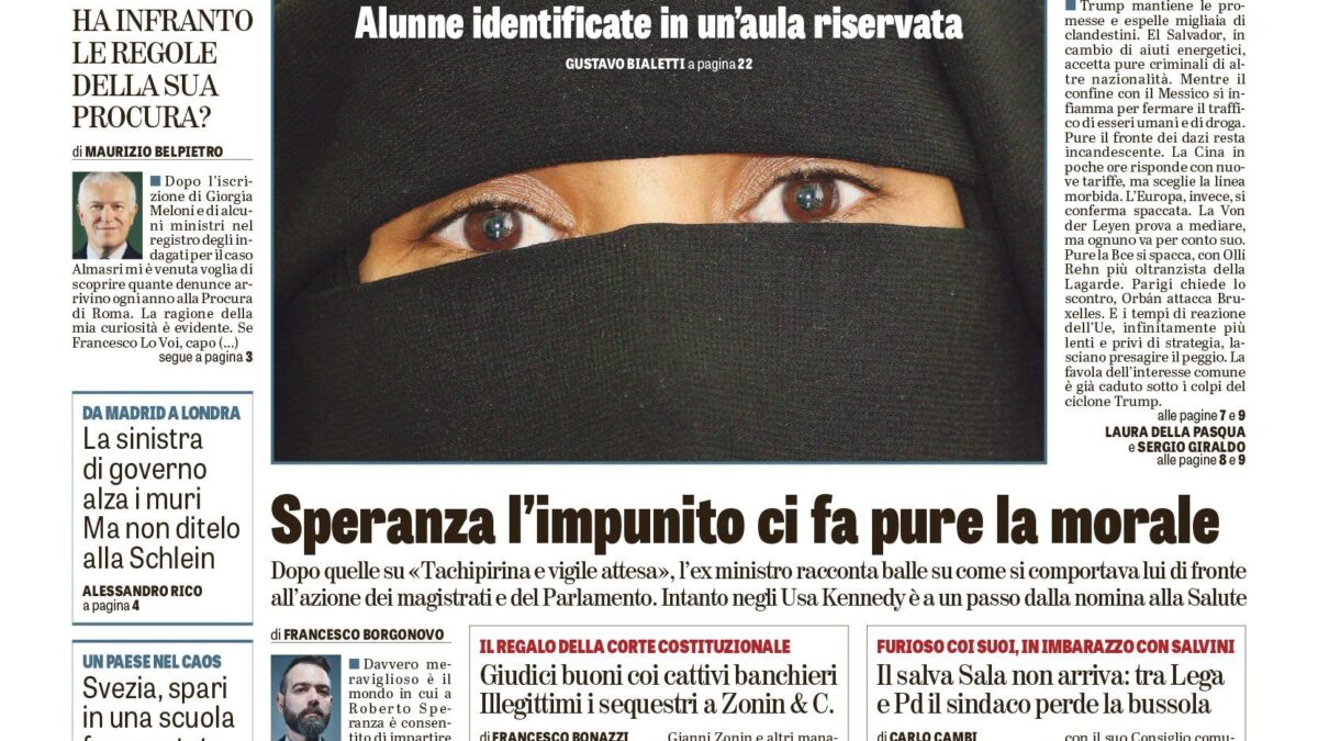 Oggi in edicola