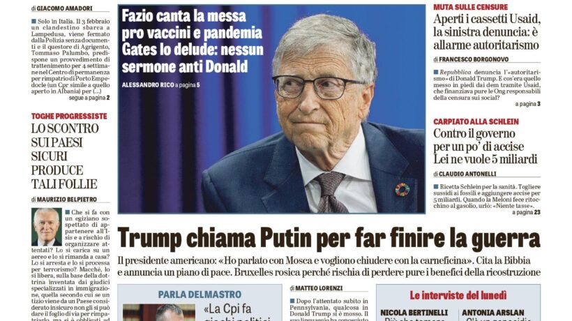Oggi in edicola