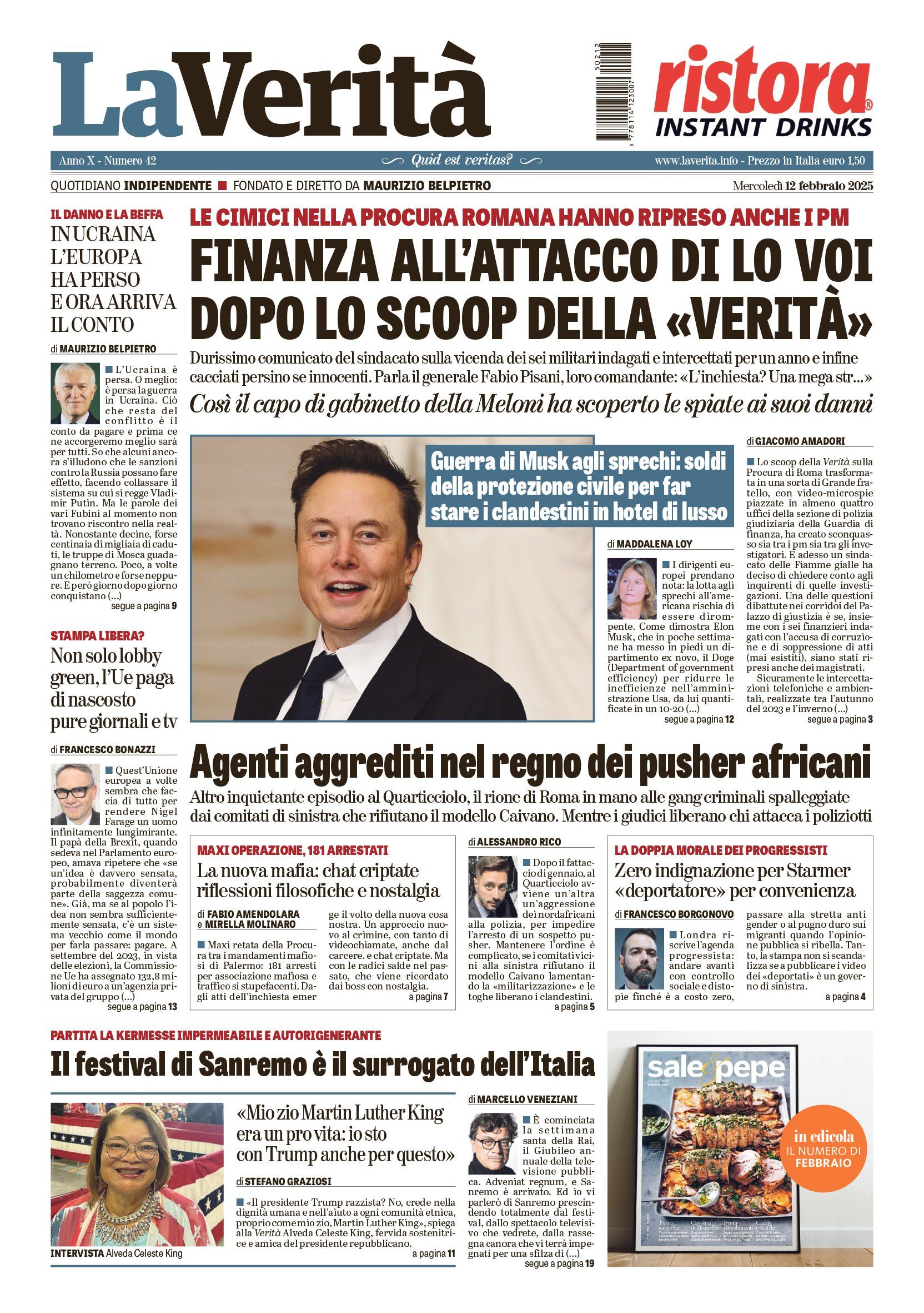 Oggi in edicola