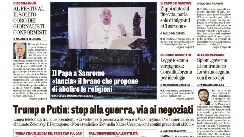 Oggi in edicola