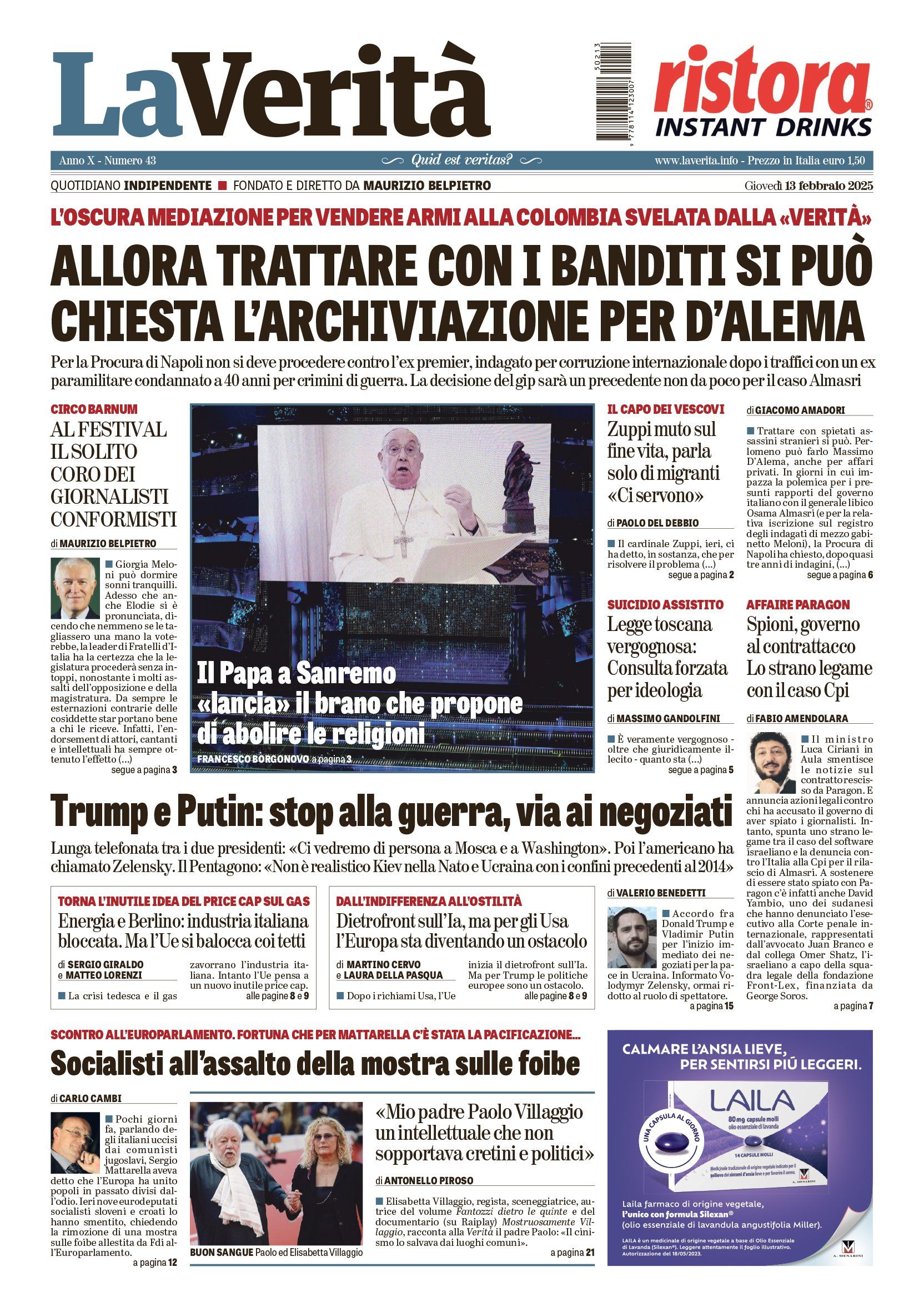 Oggi in edicola