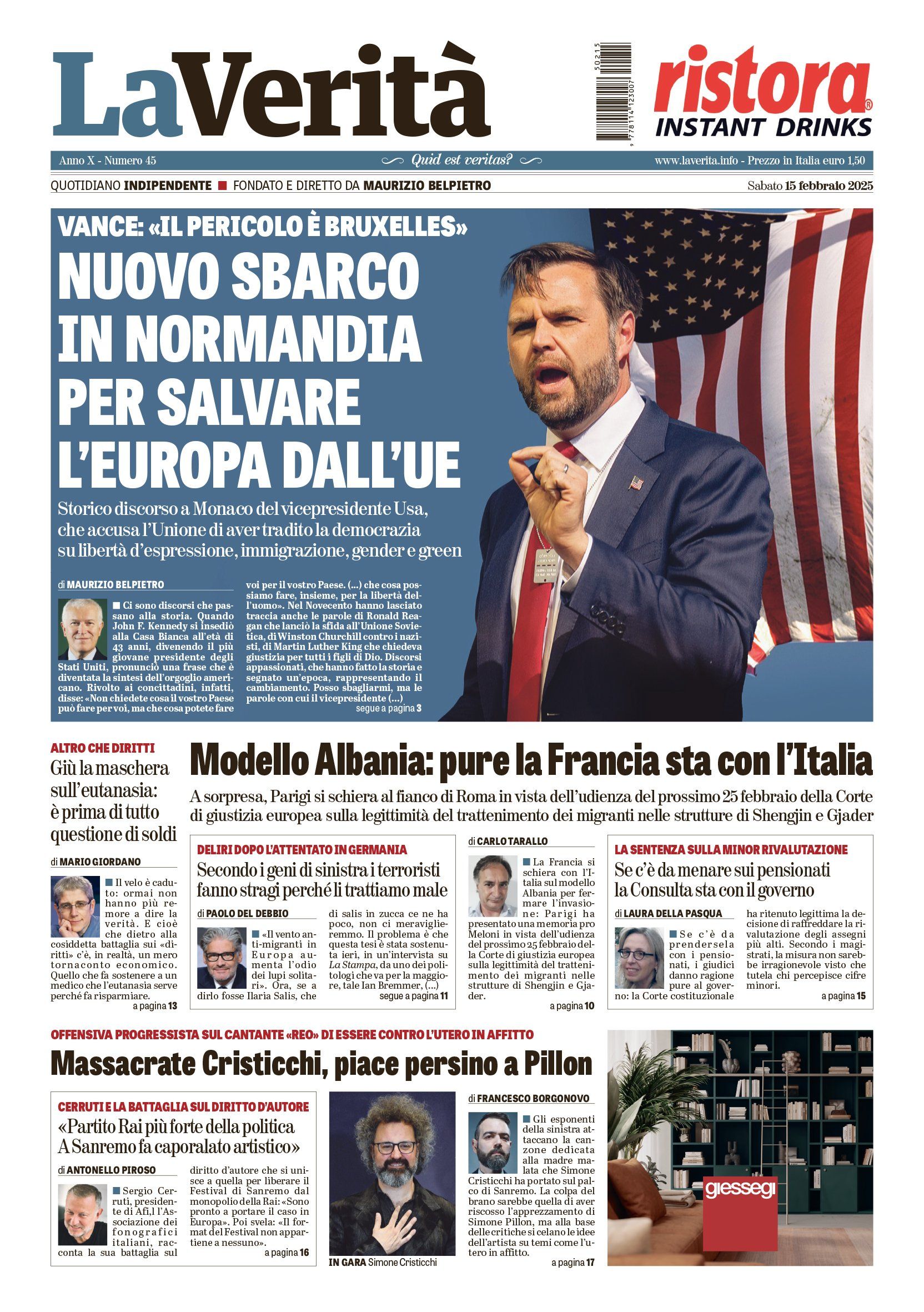 Oggi in edicola
