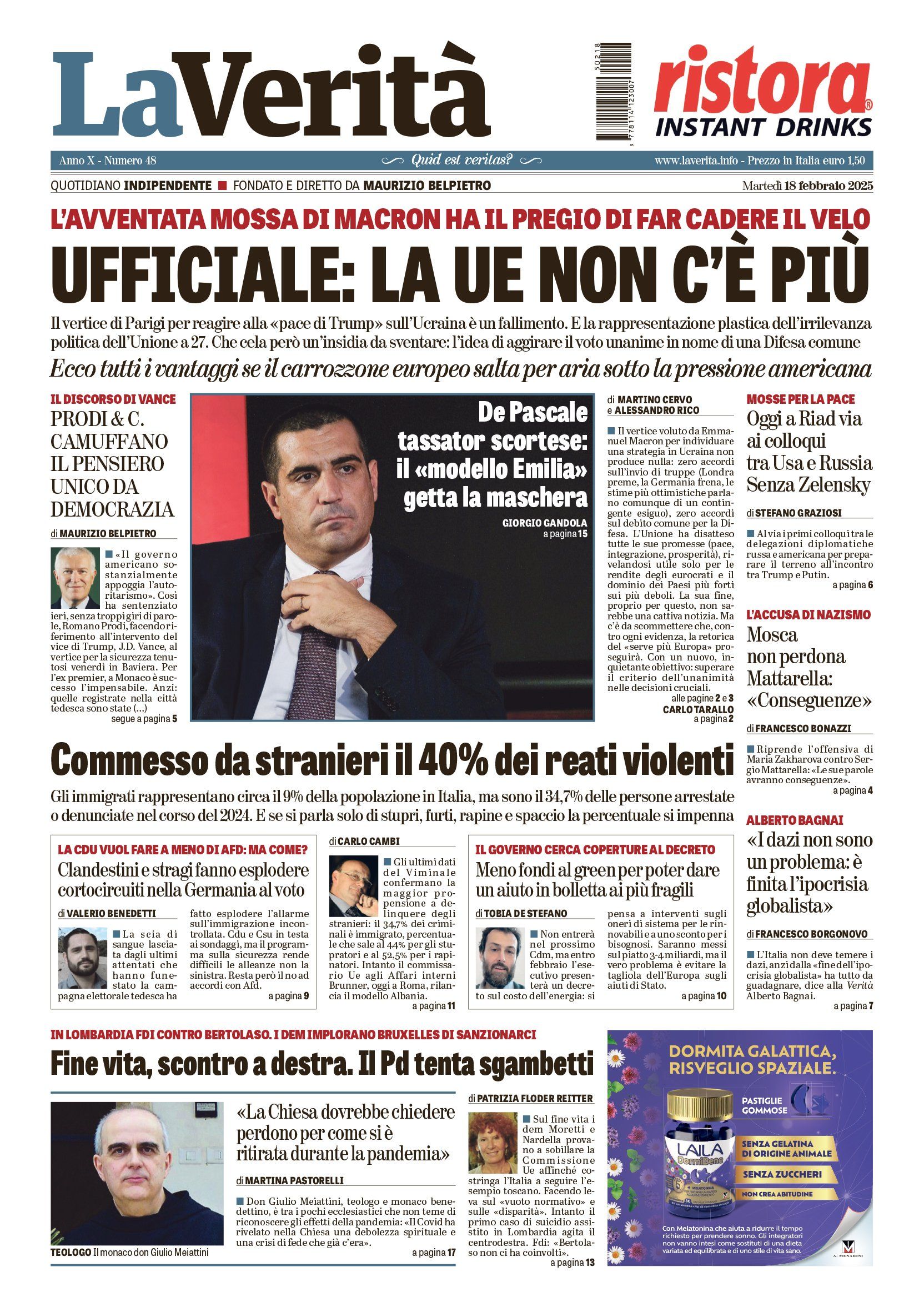Oggi in edicola