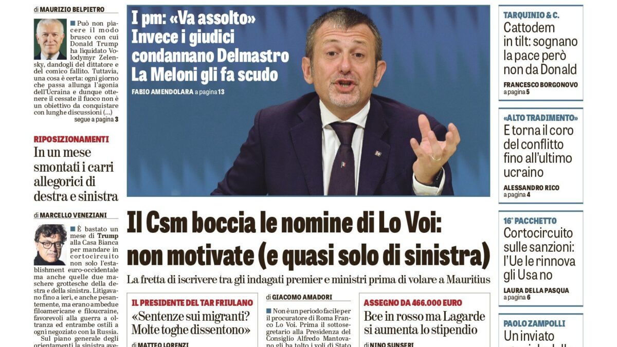 Oggi in edicola