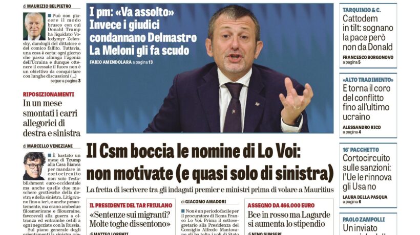 Oggi in edicola