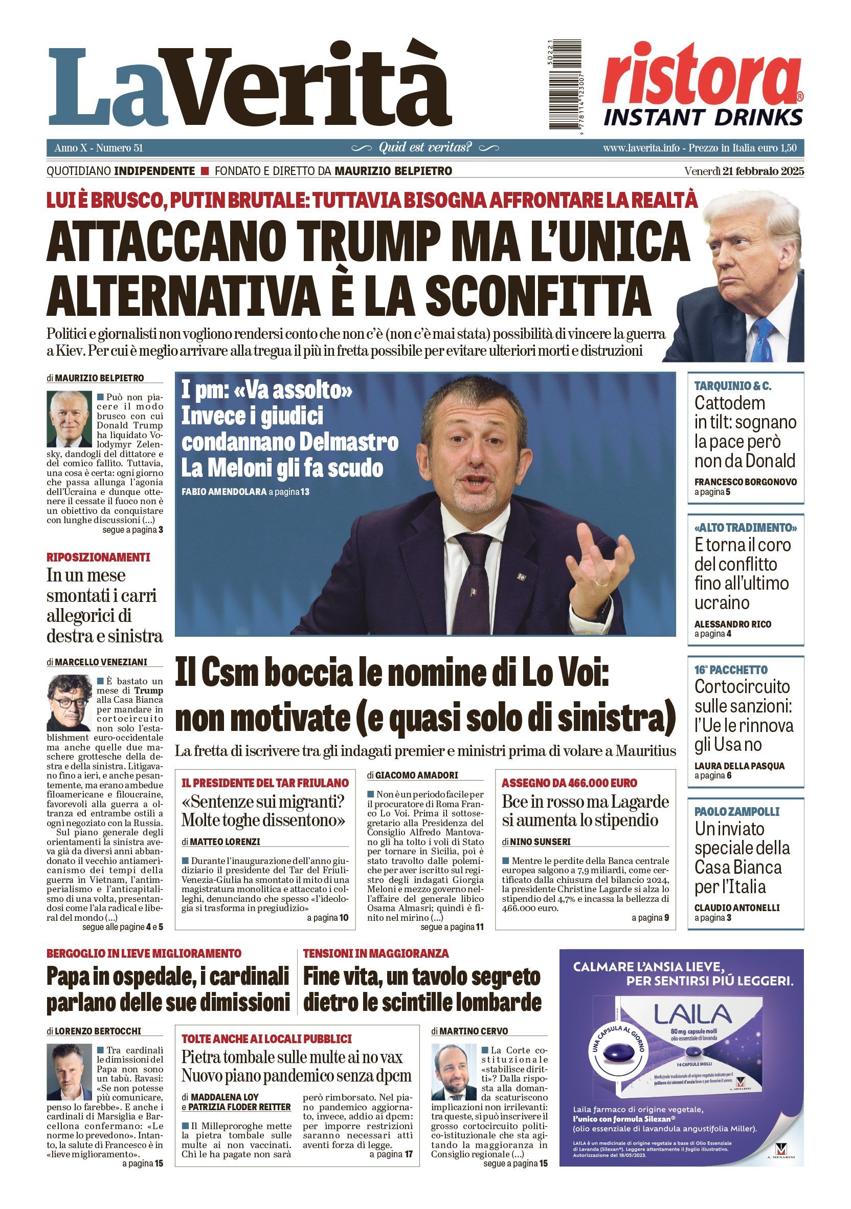 Oggi in edicola