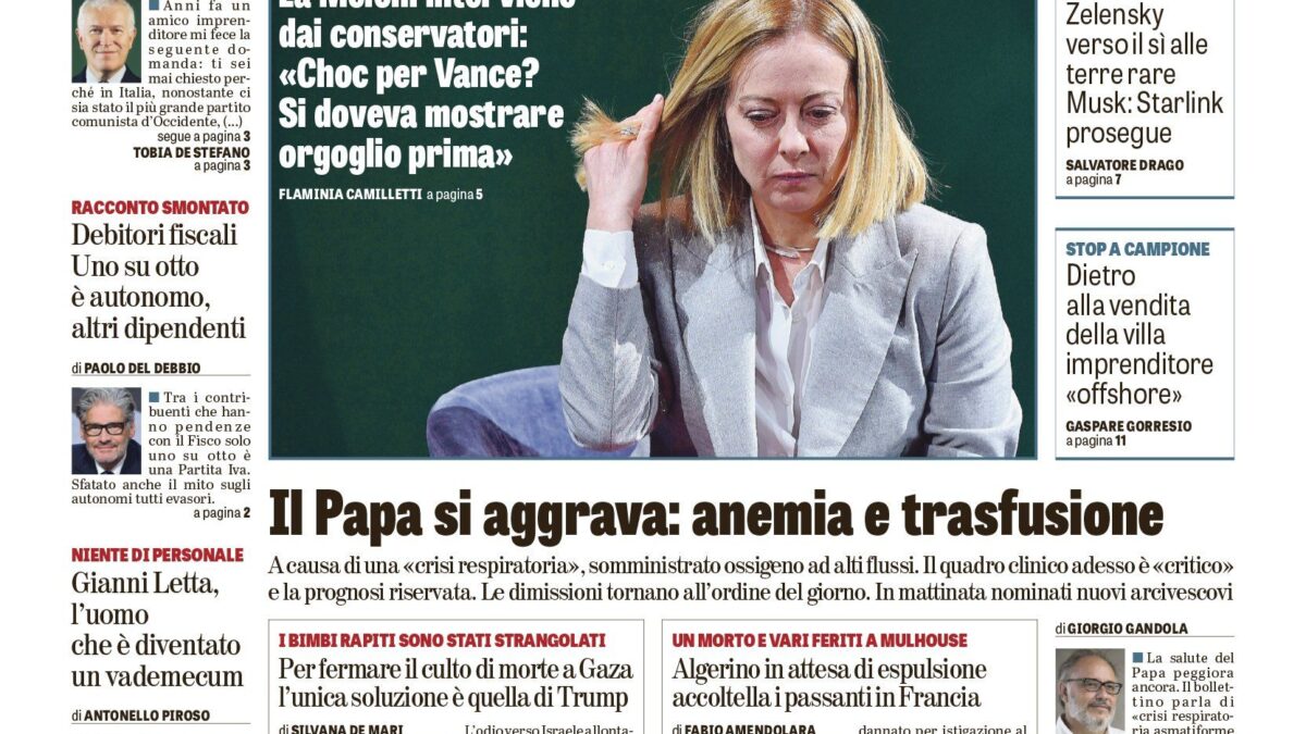 Oggi in edicola