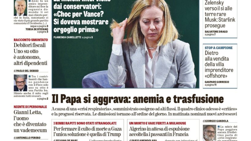 Oggi in edicola