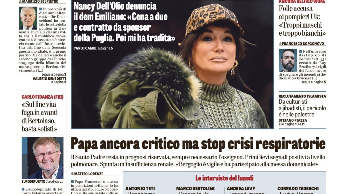 Oggi in edicola