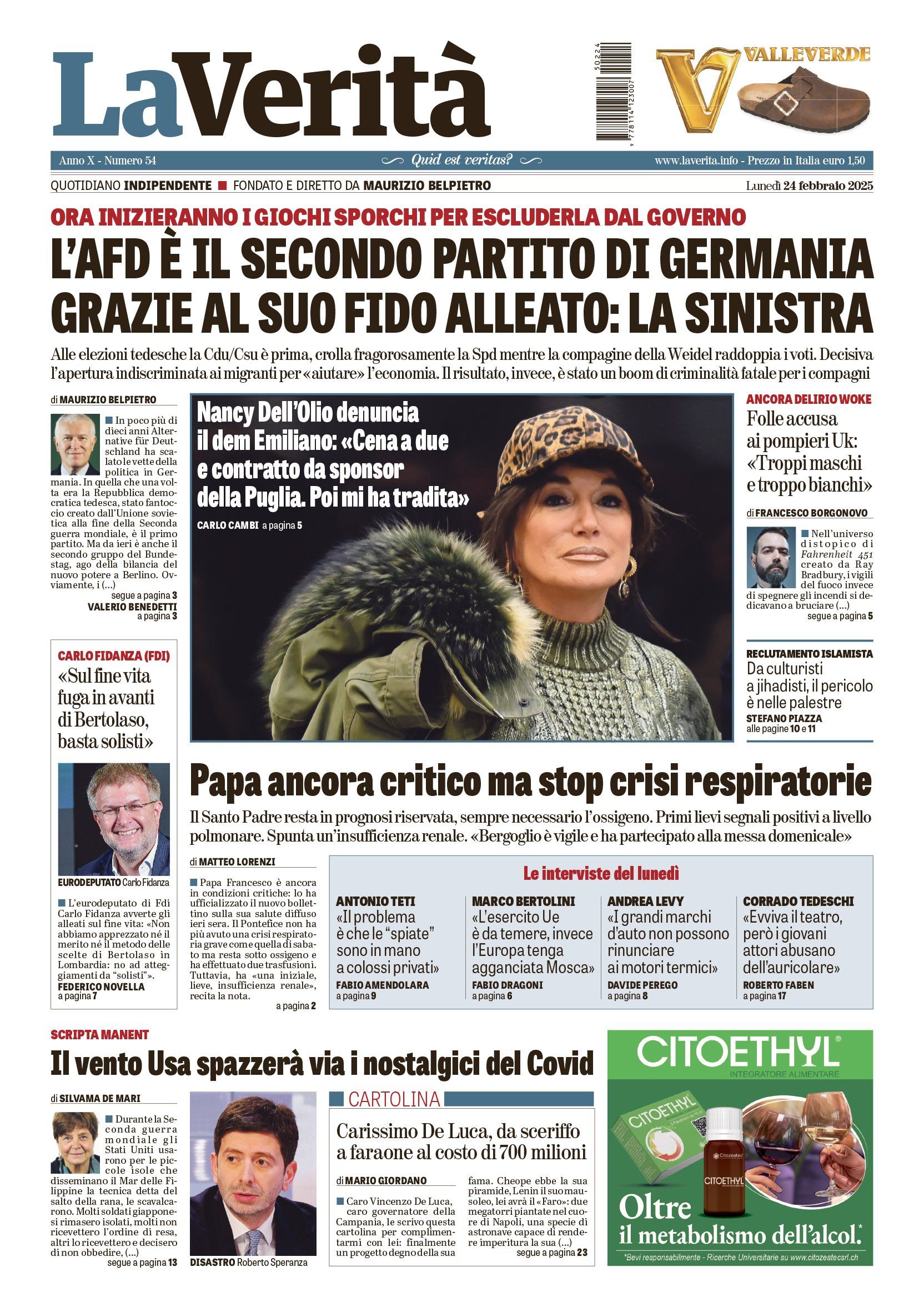 Oggi in edicola
