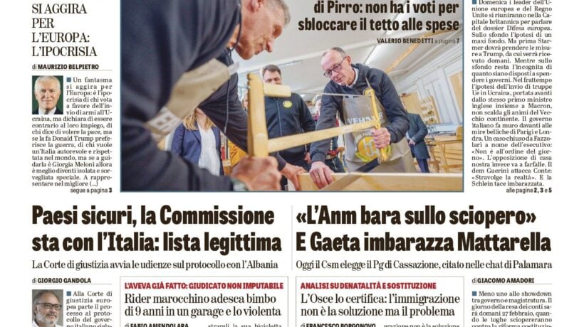 Oggi in edicola