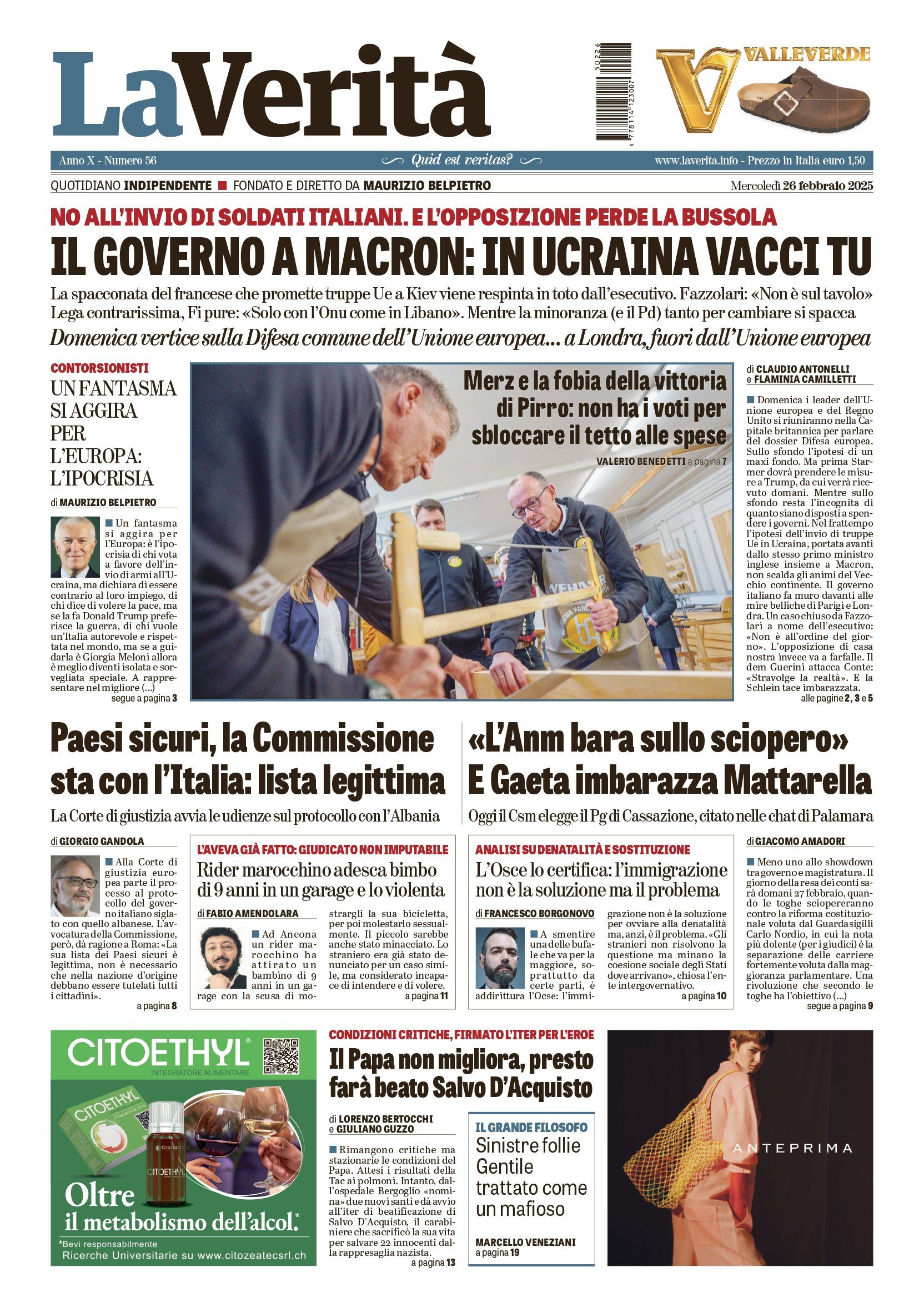 Oggi in edicola