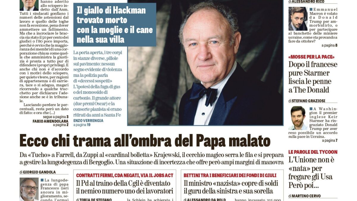 Oggi in edicola