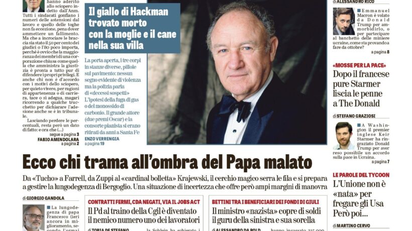Oggi in edicola