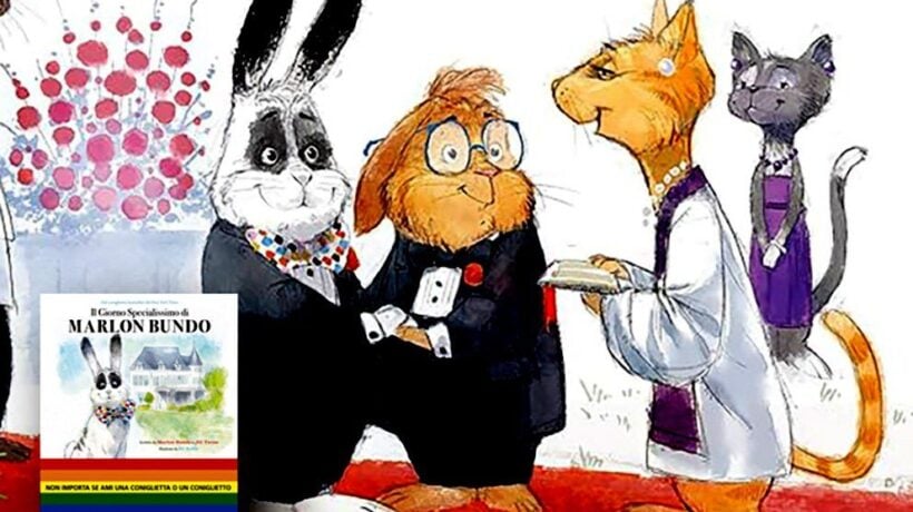 Coniglio gay e l’uomo principessa in cattedra