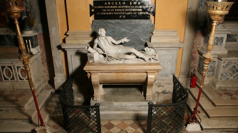 La tomba-monumento di Angelo Emo nella chiesa di San Biagio a Venezia (S.Saccomani/Ministero della Cultura)