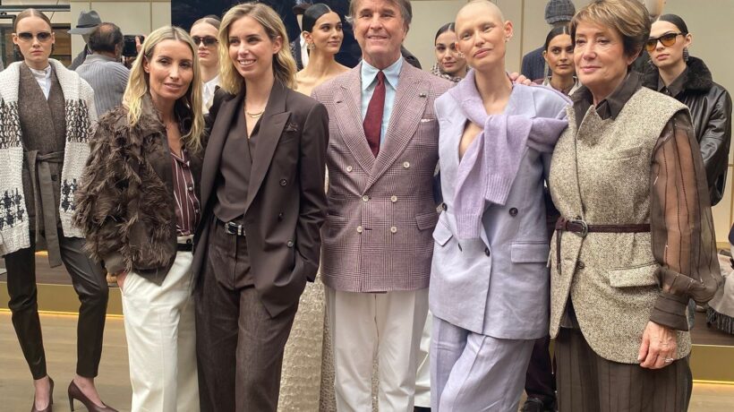 Bianca Balti con Brunello Cucinelli