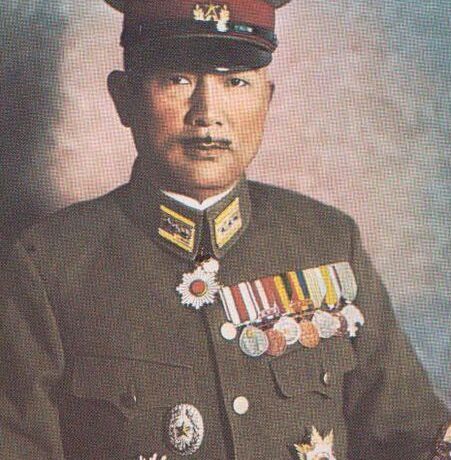 Ritratto del difensore di Iwo Jima, generale Tadamichi Kuribayashi