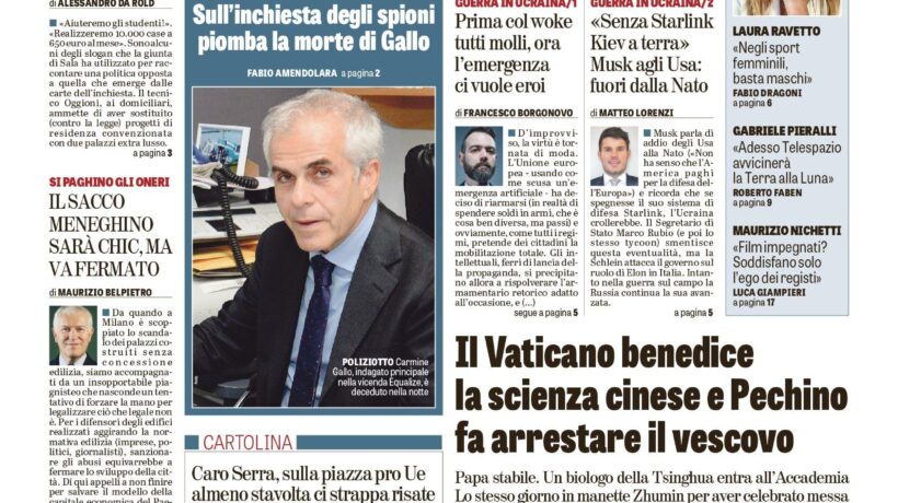 Oggi in edicola