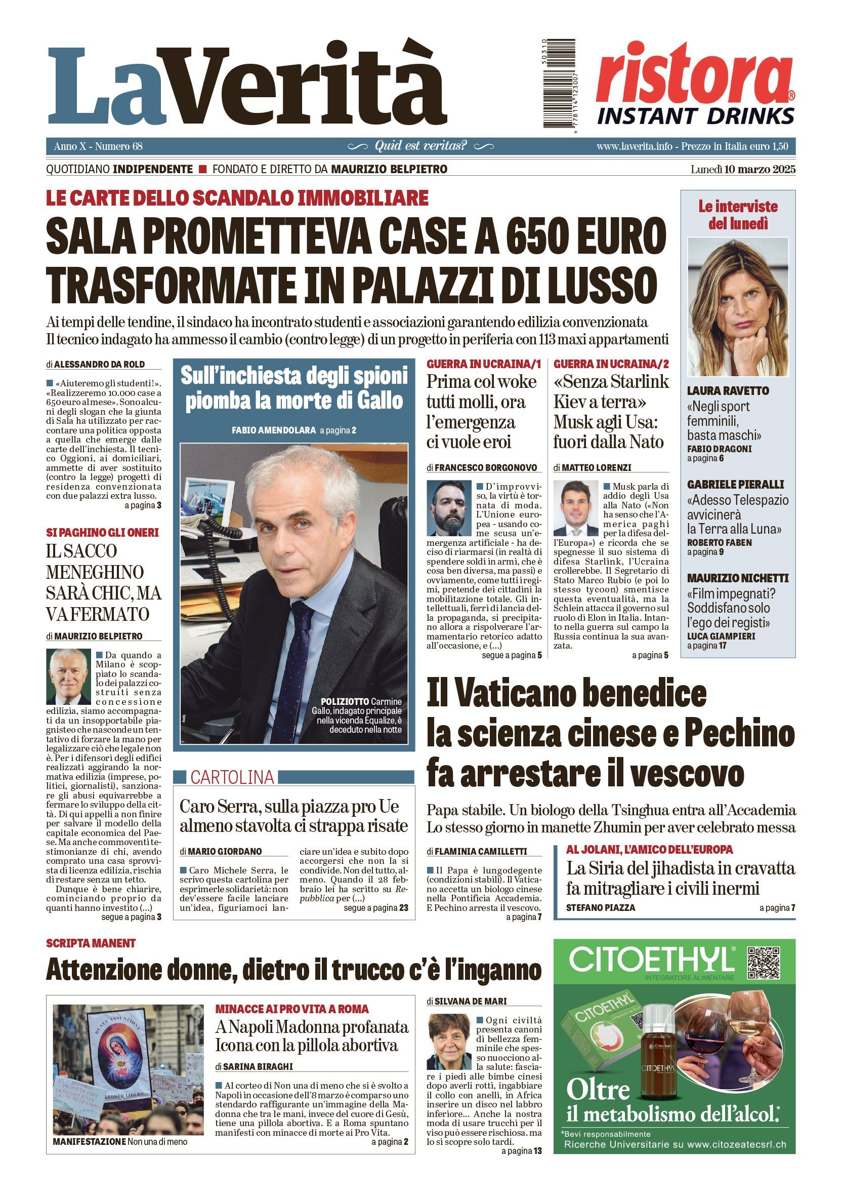 Oggi in edicola