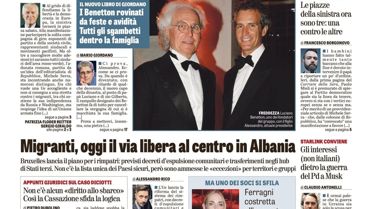 Oggi in edicola