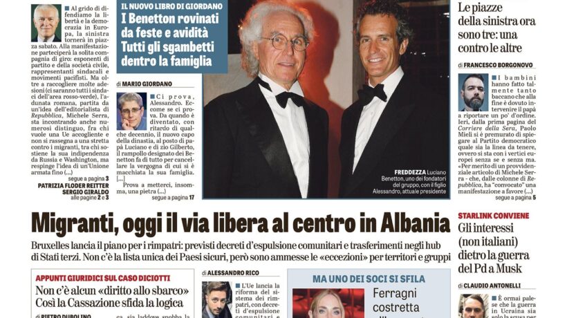 Oggi in edicola