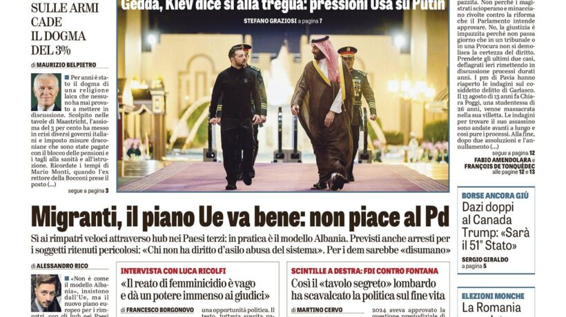 Oggi in edicola