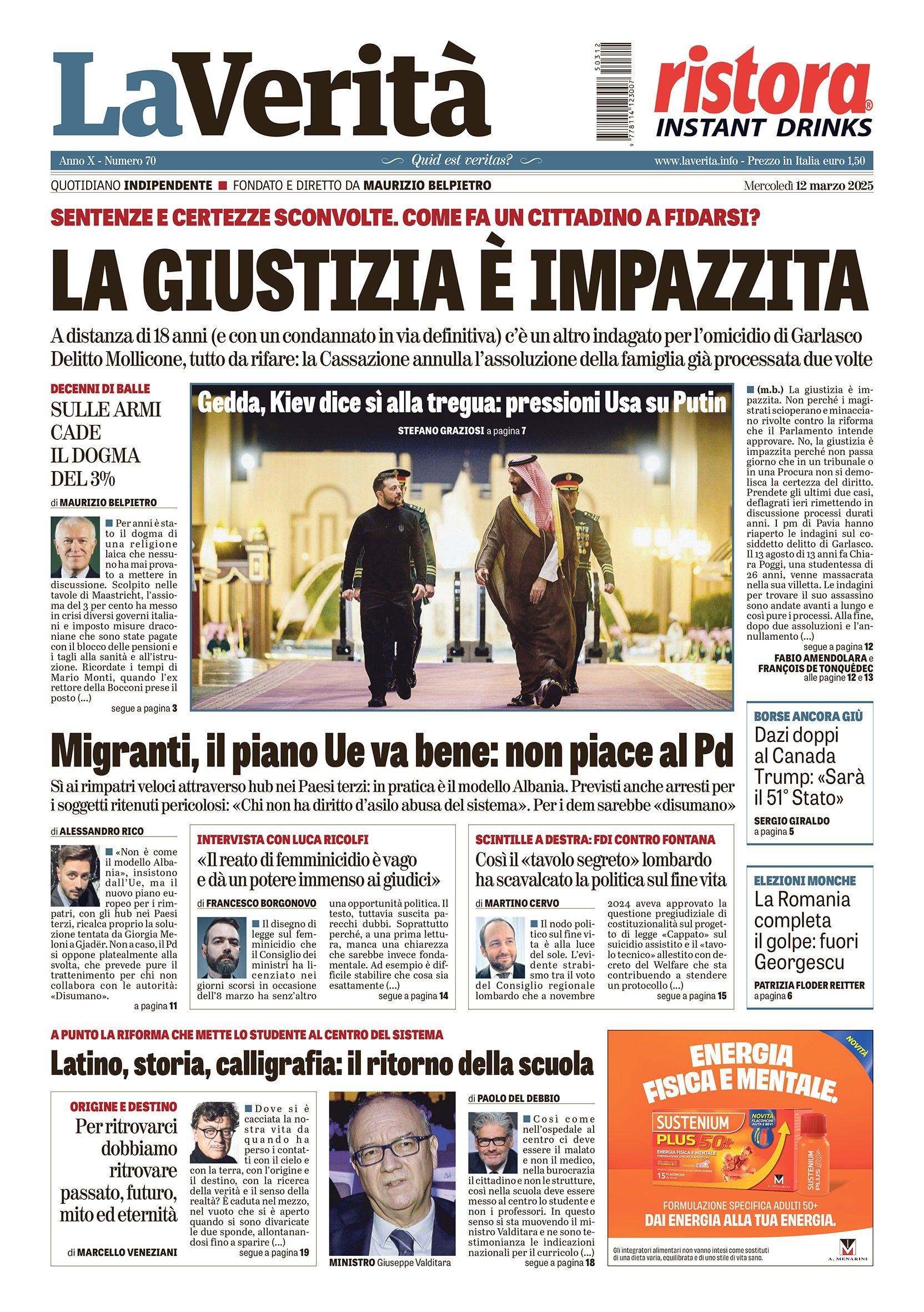 Oggi in edicola