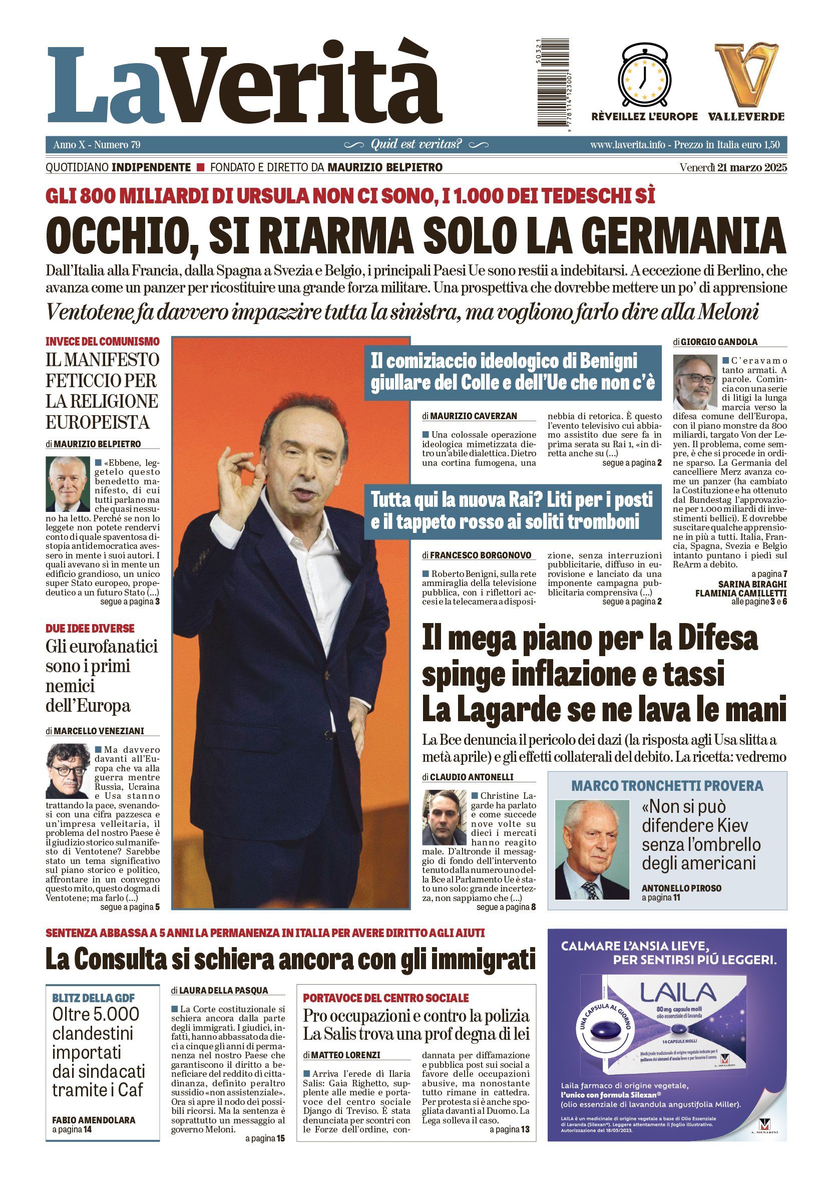 Oggi in edicola
