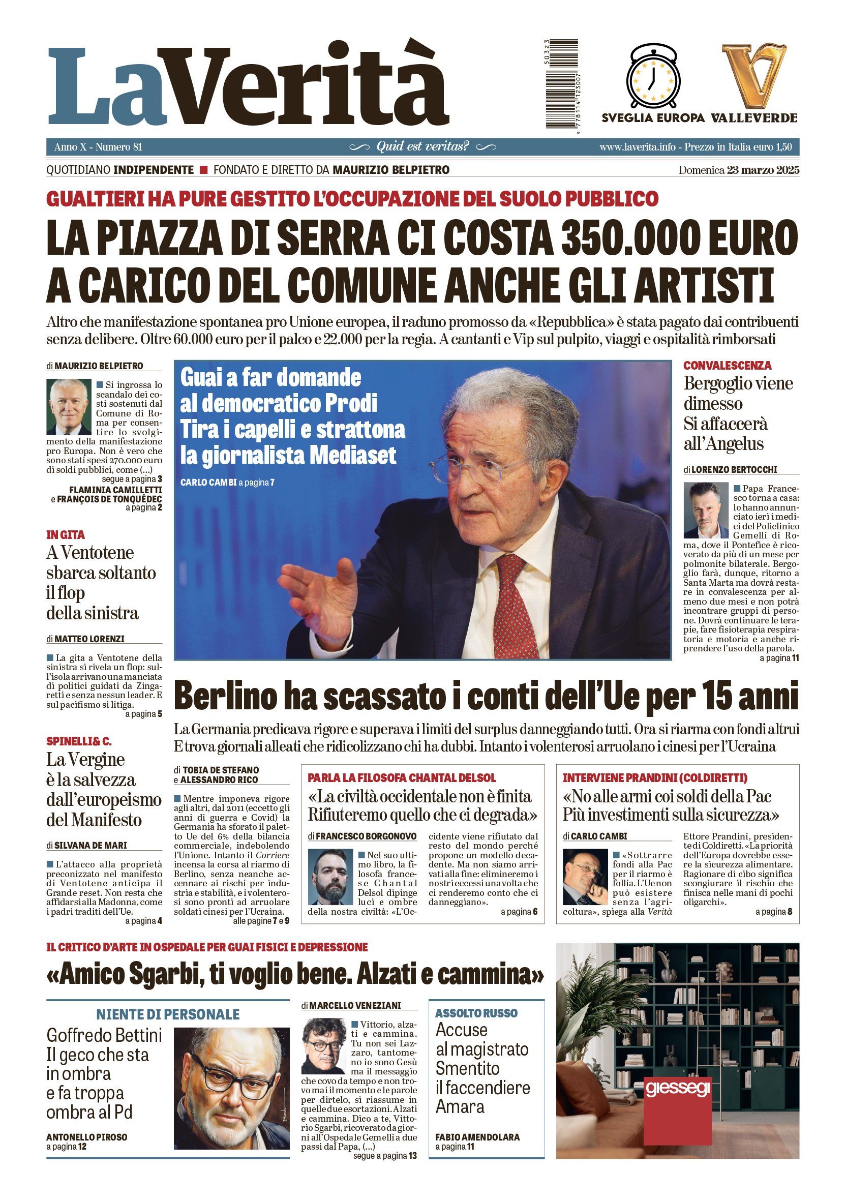 Oggi in edicola