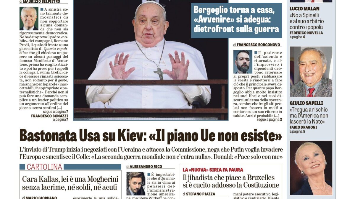 Oggi in edicola
