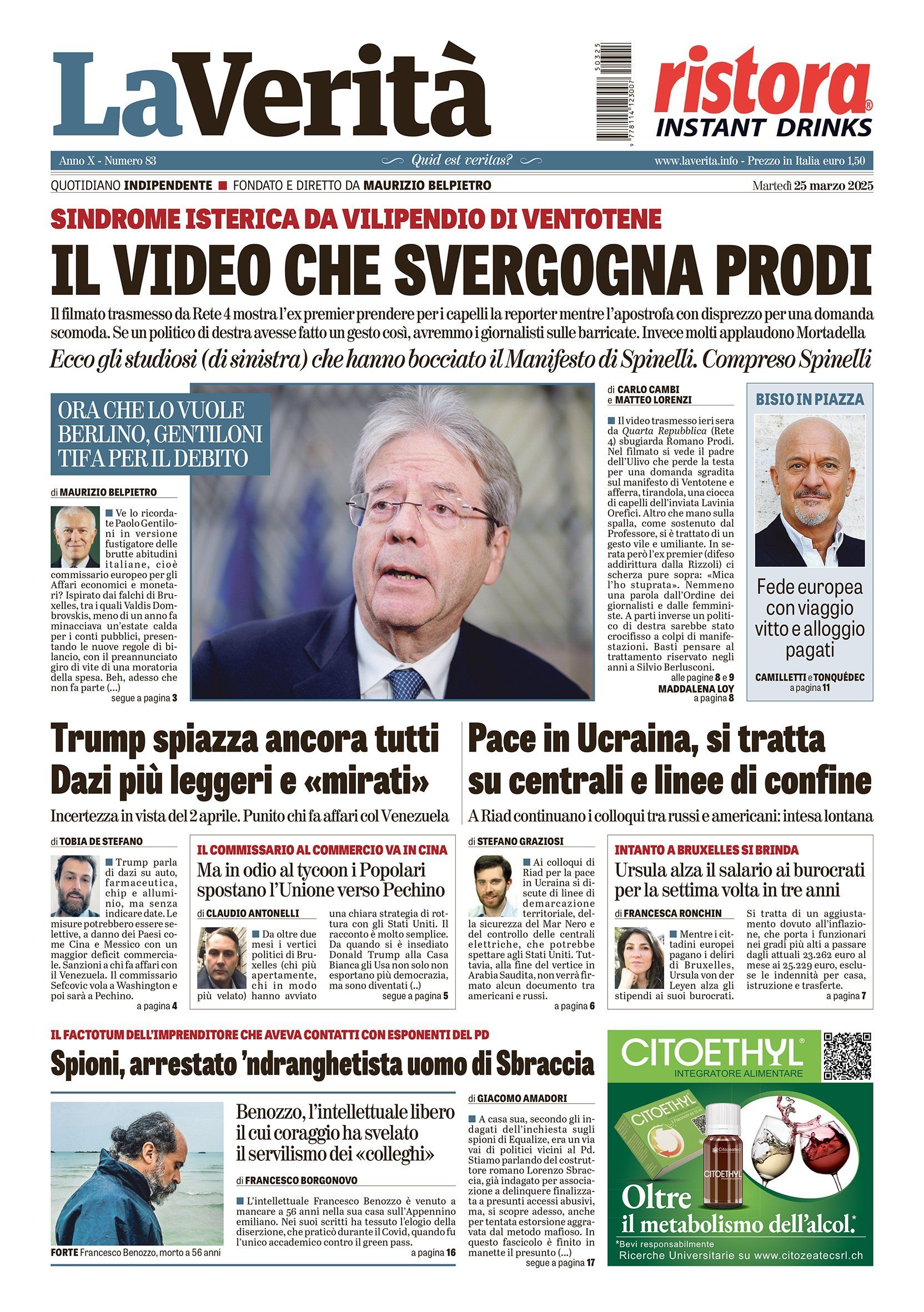 Oggi in edicola