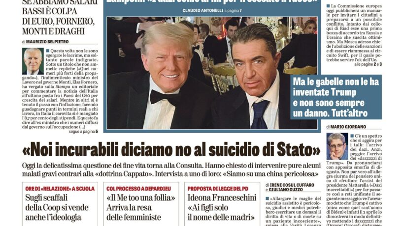 Oggi in edicola