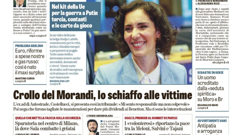 Oggi in edicola