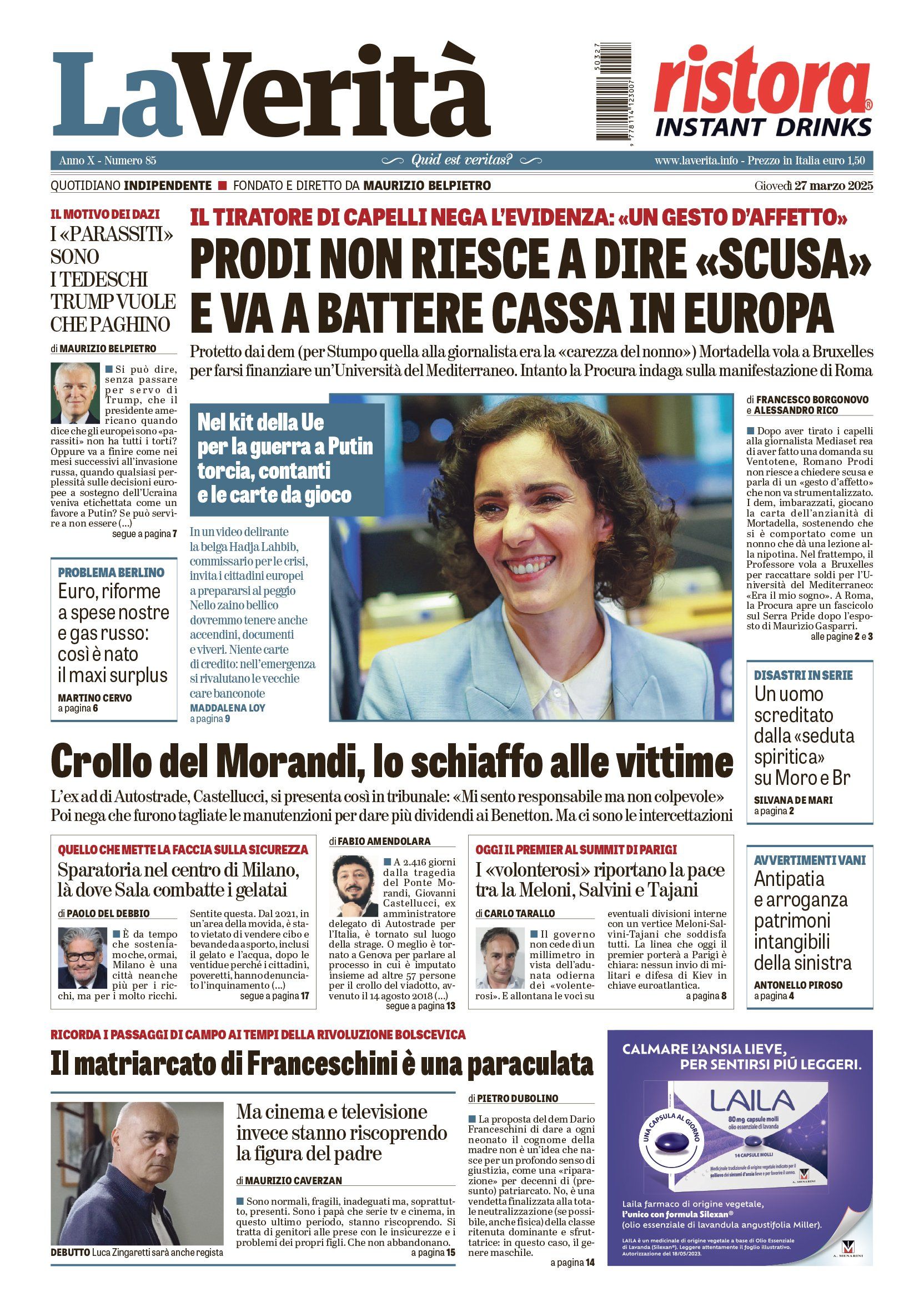 Oggi in edicola
