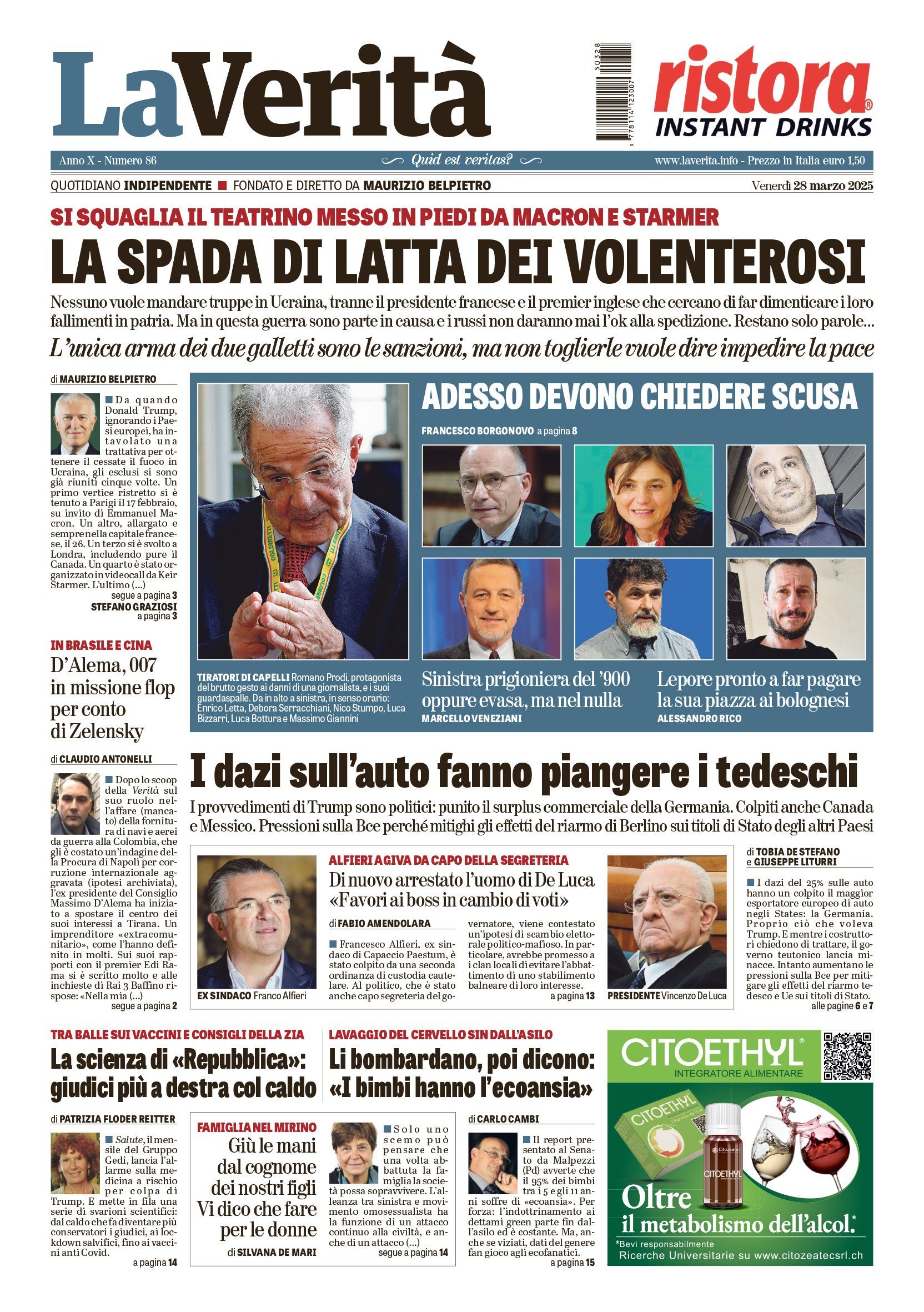 Oggi in edicola
