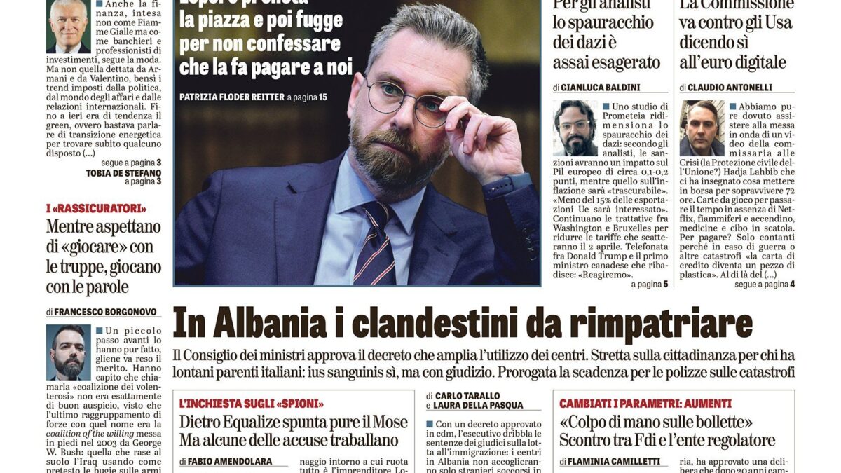 Oggi in edicola