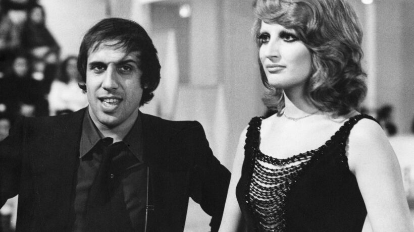 Mina e Adriano Celentano nel 1972 (Getty Images)