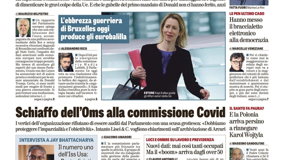 Oggi in edicola
