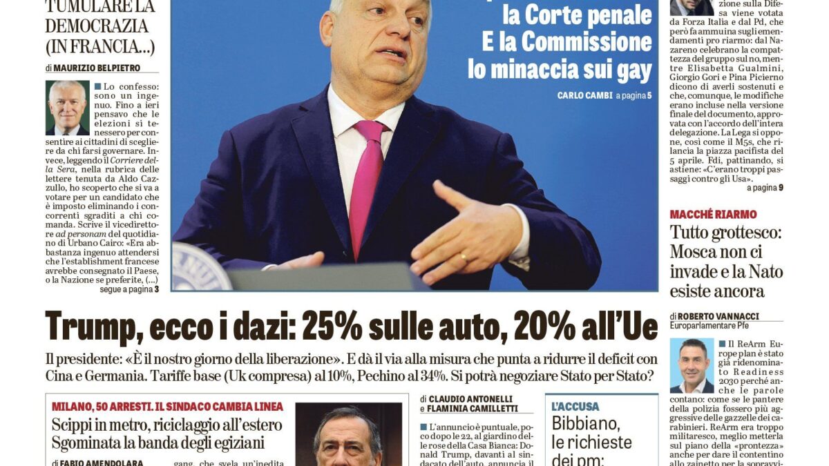 Oggi in edicola