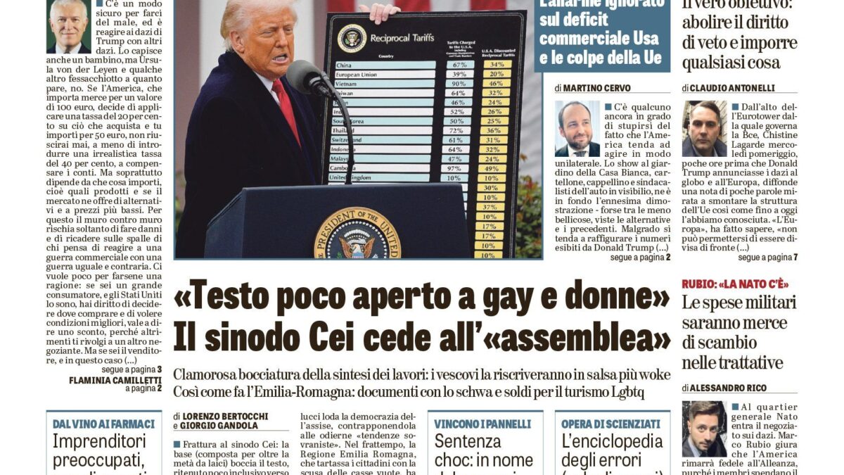 Oggi in edicola