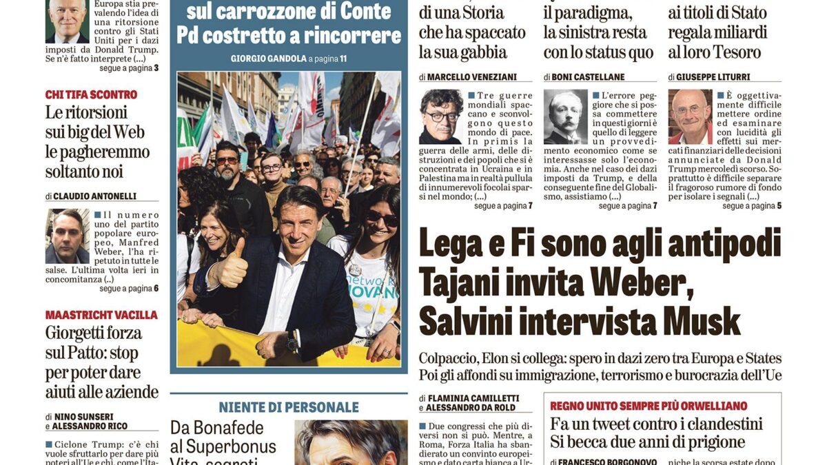 Oggi in edicola