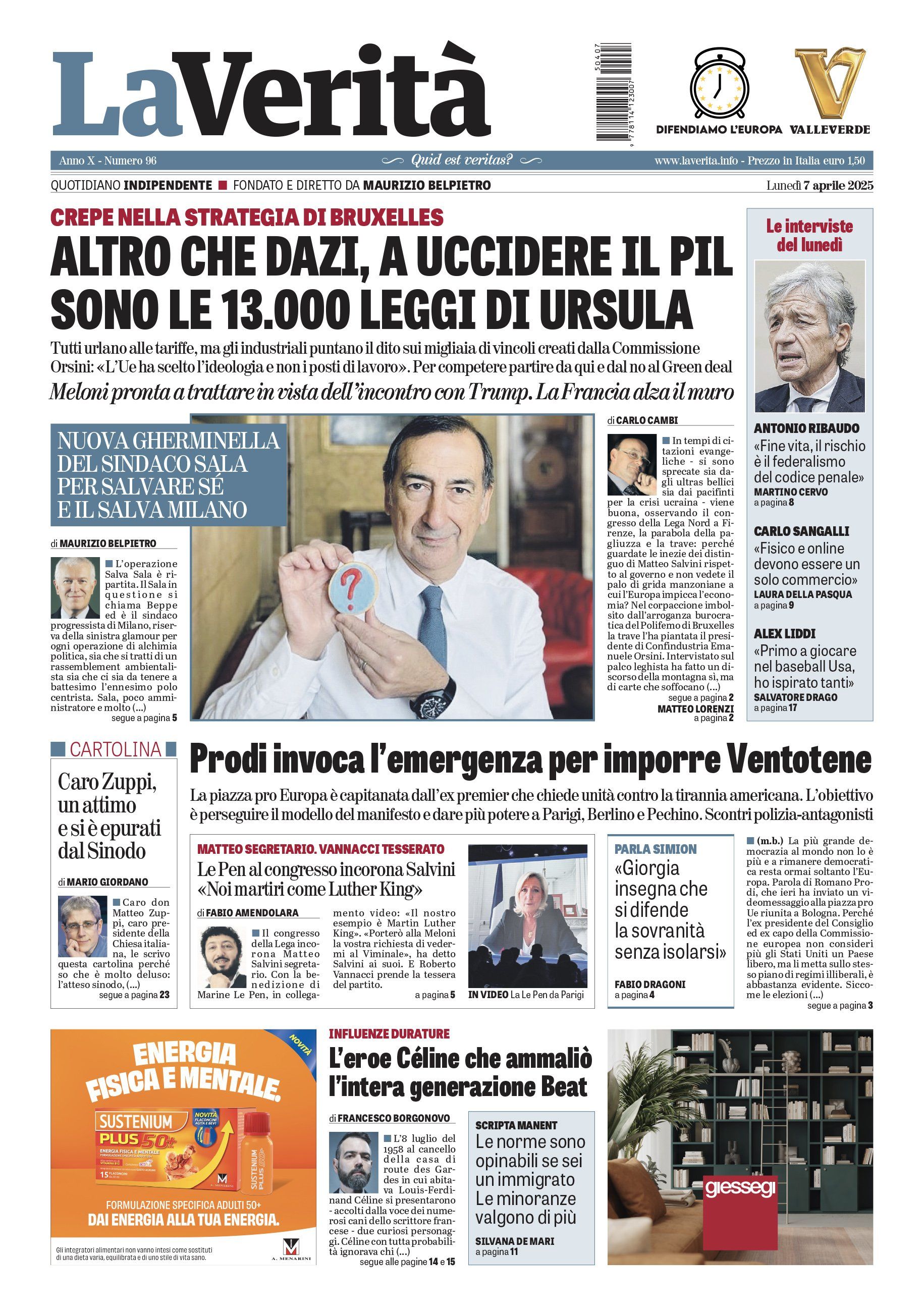 Oggi in edicola