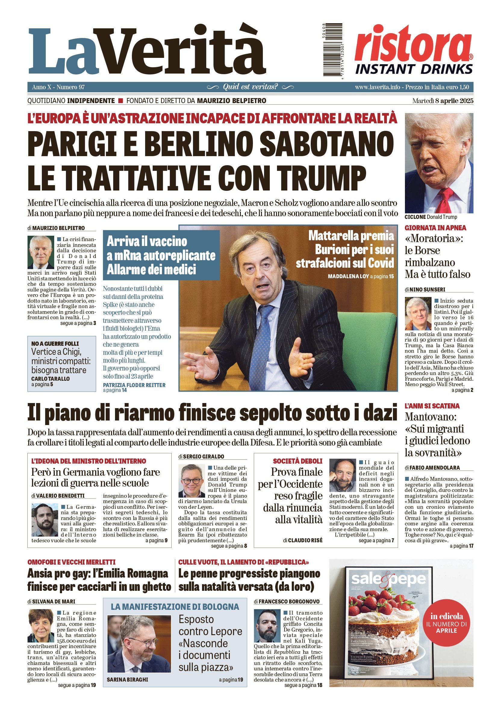 Oggi in edicola