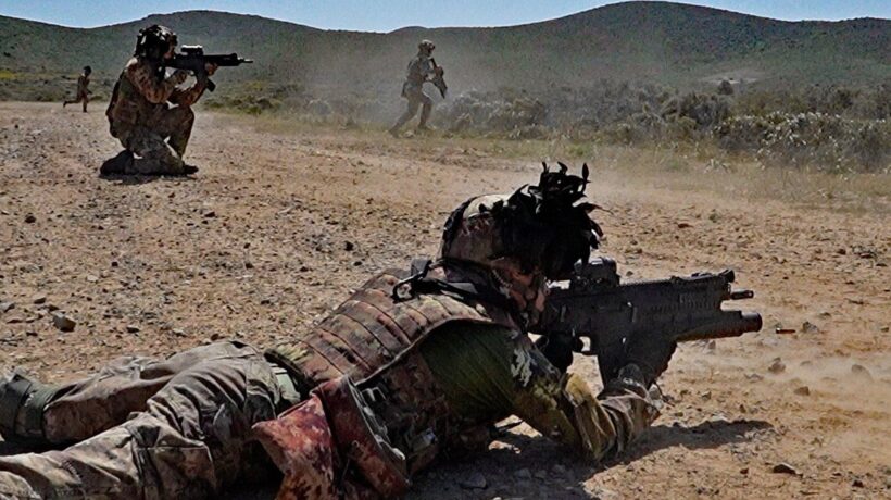 Bersaglieri durante l'esercitazione «Alfiere d'Acciaio» (Esercito Italiano)