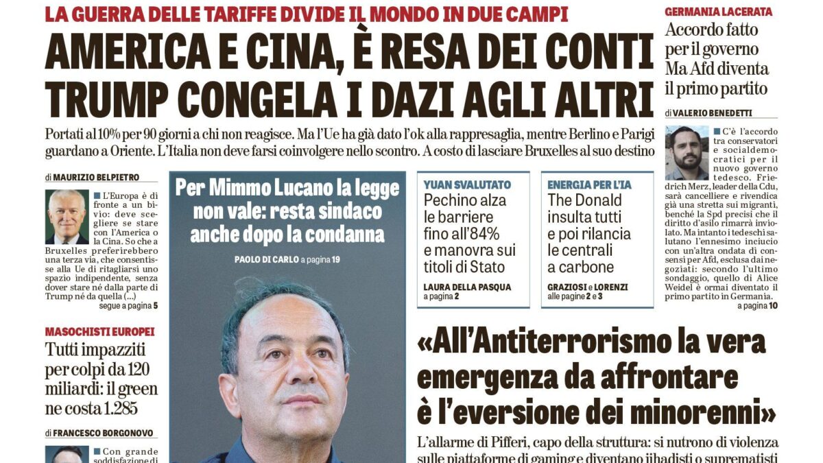 Oggi in edicola